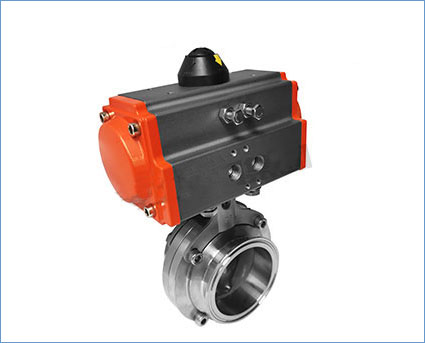 气动卫生级快装蝶阀